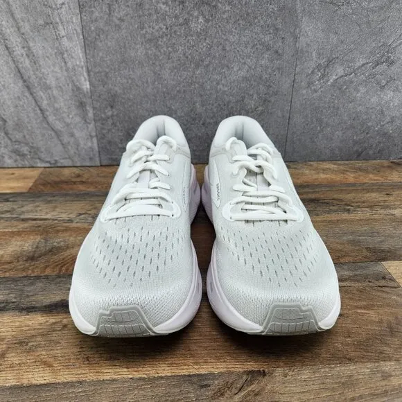 Brooks Ghost Max Size 11.5 Mens White Oyster Metallic Silver Running Shoes