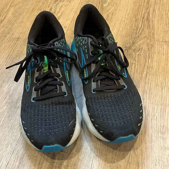 Brooks Glycerin 20 Men's Black and Blue Running Shoes 9.5