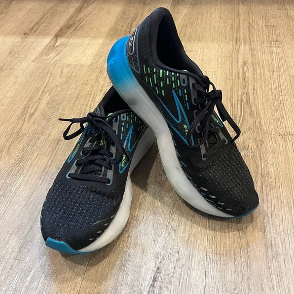 Brooks Glycerin 20 Men's Black and Blue Running Shoes 9.5