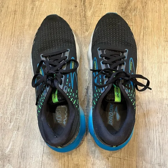 Brooks Glycerin 20 Men's Black and Blue Running Shoes 9.5