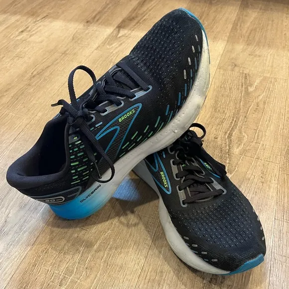 Brooks Glycerin 20 Men's Black and Blue Running Shoes 9.5