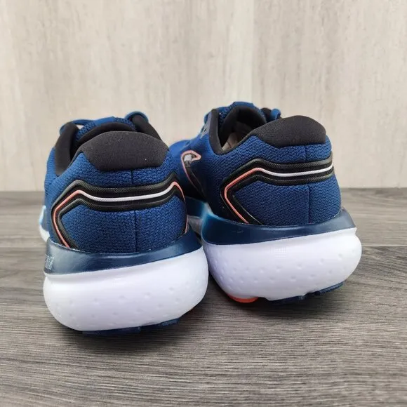 Brooks Glycerin 21 Size 8 Mens Blue Opal Black Nasturtium White Running Shoes