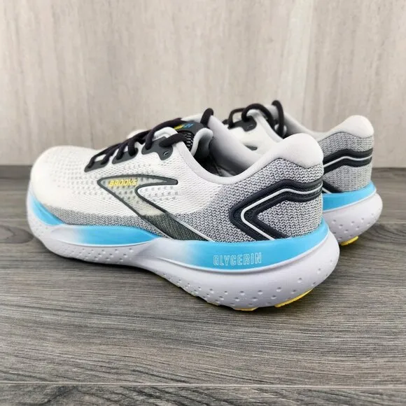 Brooks Glycerin 21 Size 9 Mens Coconut Forged Iron Grey Black Casual Shoes