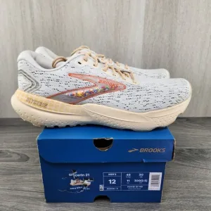 Brooks Glycerin 21 Snow Dawn Straw Size 12 Mens Grey Running Casual Shoes