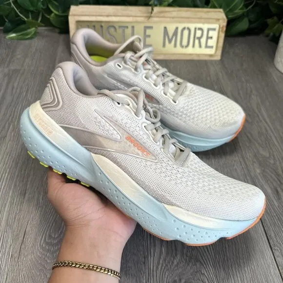 Brooks Glycerin 21 Womens 11 Shoes Beige 1204081B195 Running Walking Sneaker