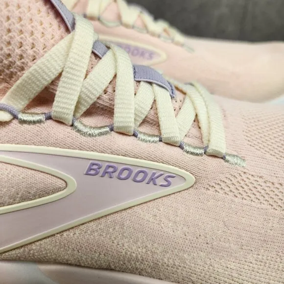 Brooks Glycerin StealthFit 21 Sz 8 Womens Pink Marshmallow Running Shoes