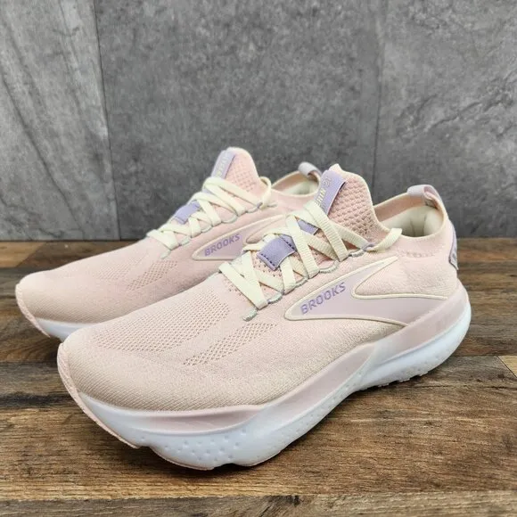 Brooks Glycerin StealthFit 21 Sz 8 Womens Pink Marshmallow Running Shoes