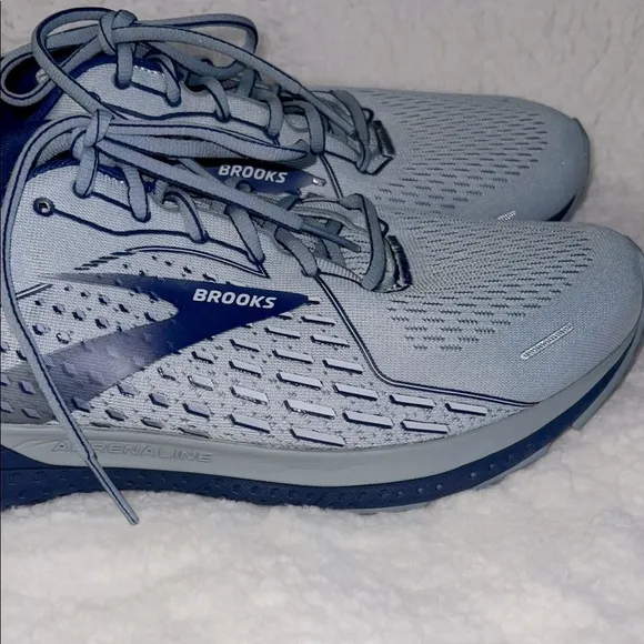 Brooks Gray and Blue Mesh Running Shoes