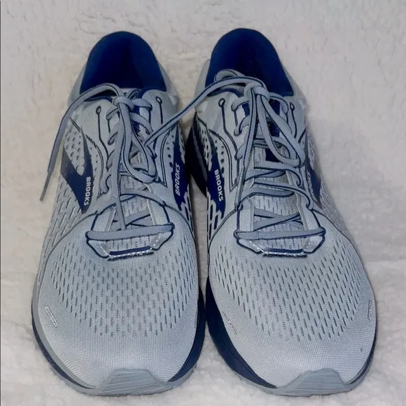 Brooks Gray and Blue Mesh Running Shoes