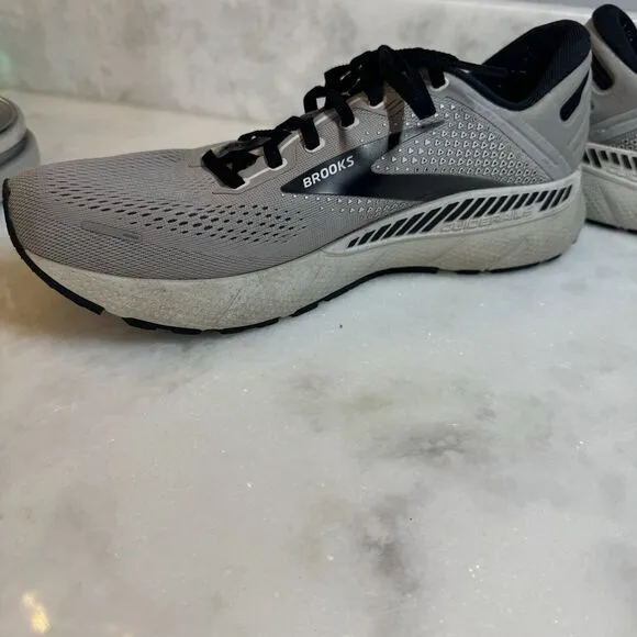 Brooks Mens Adrenaline GTS 22 1103661D012 Gray Running Shoes Sneakers Size 10 D