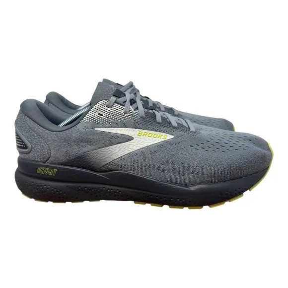 Brooks Mens Ghost 16 1104184E040 Gray Running Shoes Sneakers Size 11.5 4E