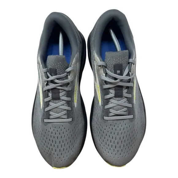 Brooks Mens Ghost 16 1104184E040 Gray Running Shoes Sneakers Size 11.5 4E