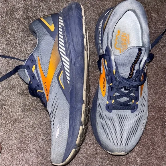 Brooks Men's Gray and Blue Running Shoes
