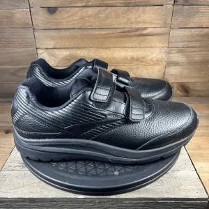 Brooks Men’s Size 10 D Addiction Walker V Strap Black Comfortable Walking Shoes