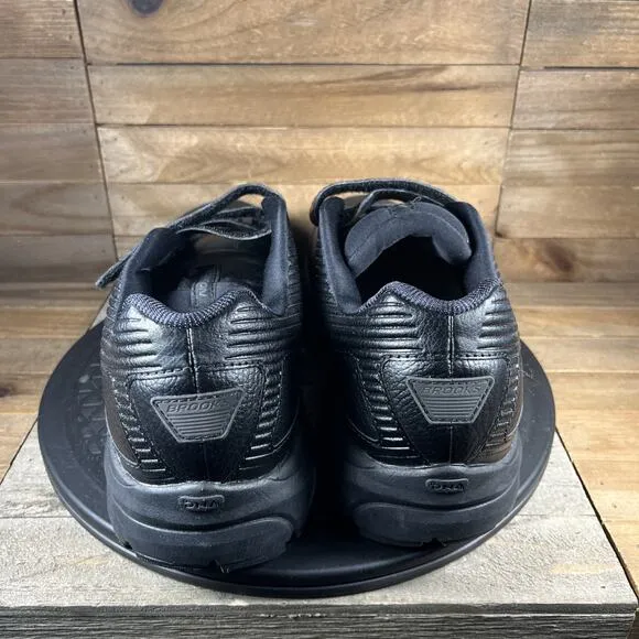 Brooks Men’s Size 10 D Addiction Walker V Strap Black Comfortable Walking Shoes