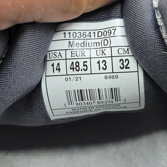 Brooks Trace 1 Mens Size 14 Gray Running Comfort Shoes Sneakers 1103641D097
