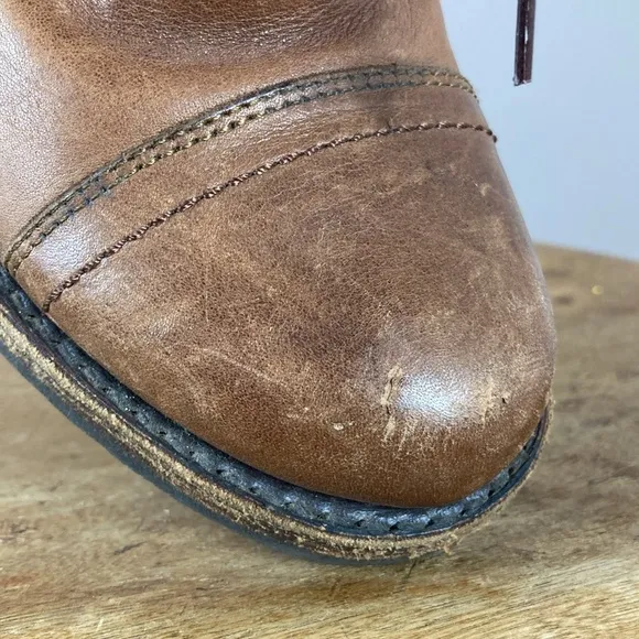 Brown Frye Lace Up / Zip Up Boots - Size 7B