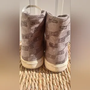 Brown High-Top Sneakers