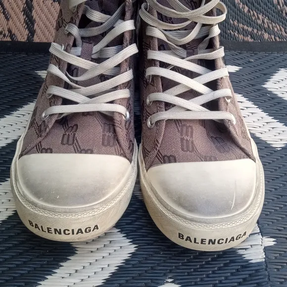 Brown High-Top Sneakers