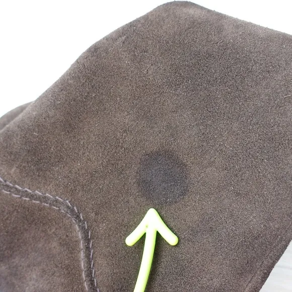 Brown Sherpa Wool Fleece Shearling Fur Shoes Women 8 Winter Boots Suede LUCERNE