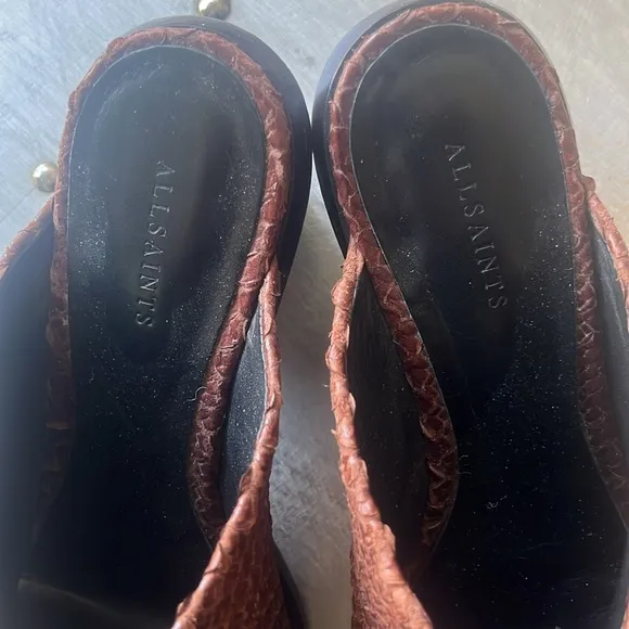 Brown Textured All Saints Shoes