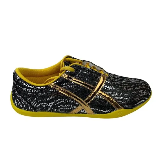 Budosaga Wushu Routine Competition High Performance Shoes Black Metallic Women 7