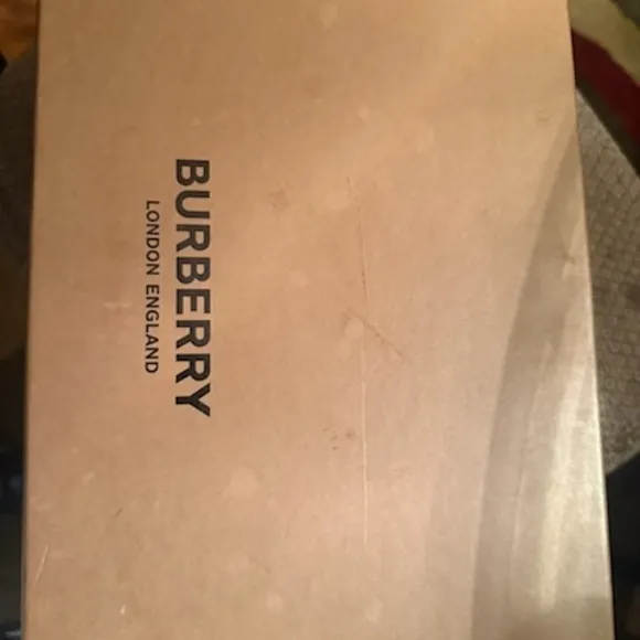 Burberry Tan and Black Sneakers with Signature Style