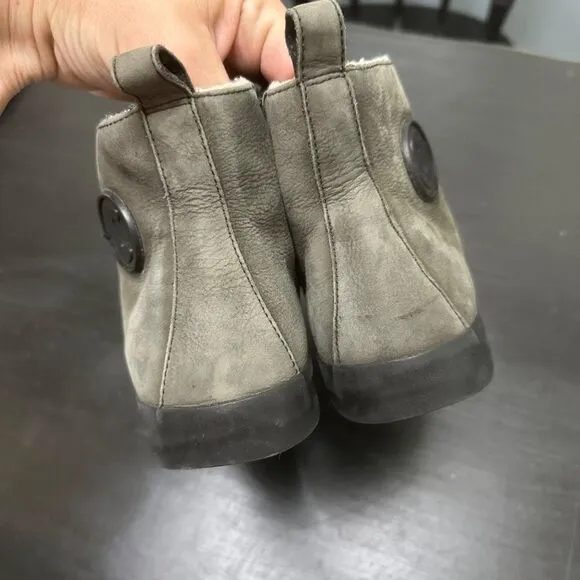 Camper Faux Fur Lined Side Zip Nubuck Sneaker Size 41