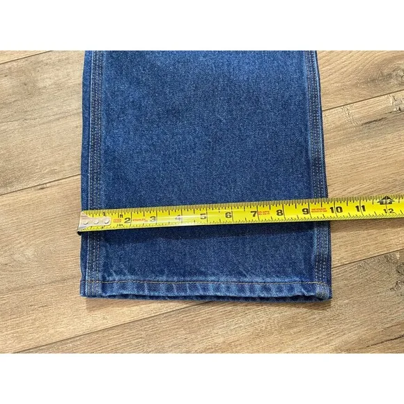 Carhartt B73 DST Mens 36X34 Double Knee Loose Fit Carpenter Blue Denim Jeans