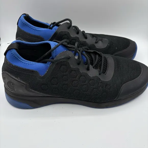 Carhartt Force SD Work Shoes Men's Size 12 Black Blue Soft Toe Sneakers CMD3066