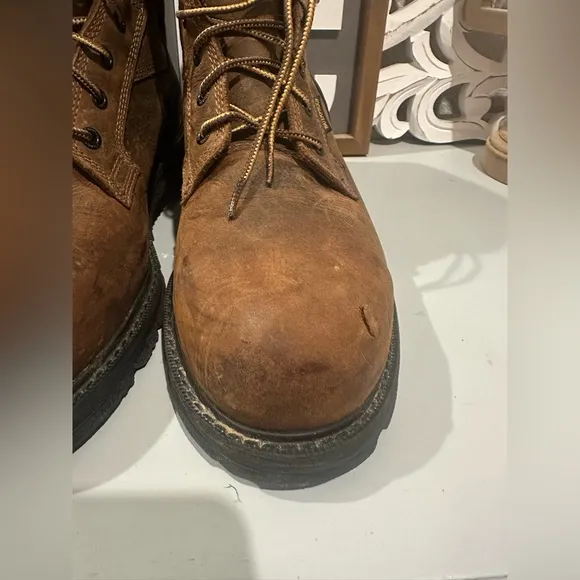 Carhartt Heritage Waterproof 6&quot; Steel Toe Boot Preowned size 10.5