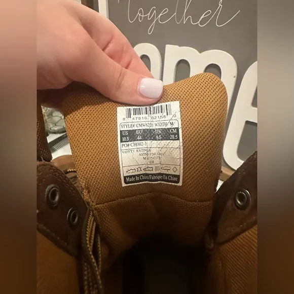 Carhartt Heritage Waterproof 6&quot; Steel Toe Boot Preowned size 10.5