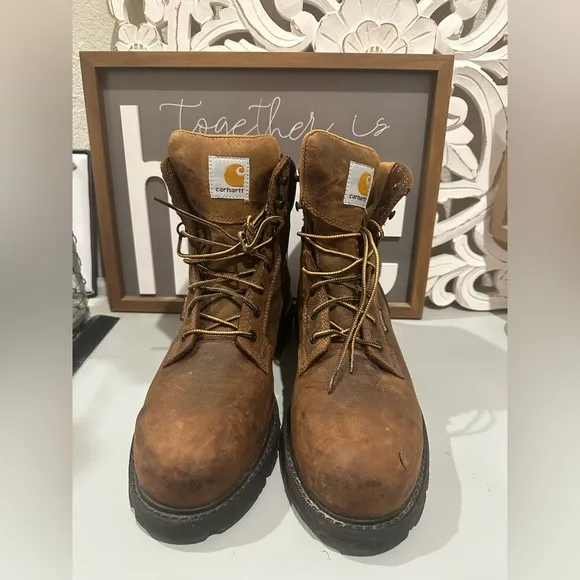 Carhartt Heritage Waterproof 6&quot; Steel Toe Boot Preowned size 10.5