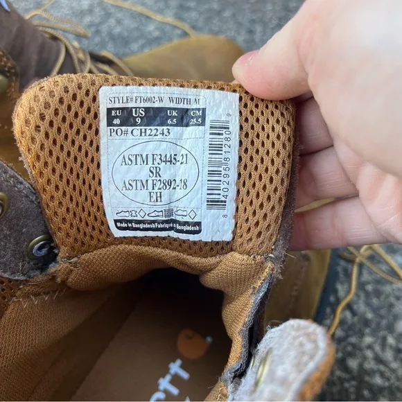 Carhartt Women’s Ironwood Waterproof 6&quot; Boots Size 9