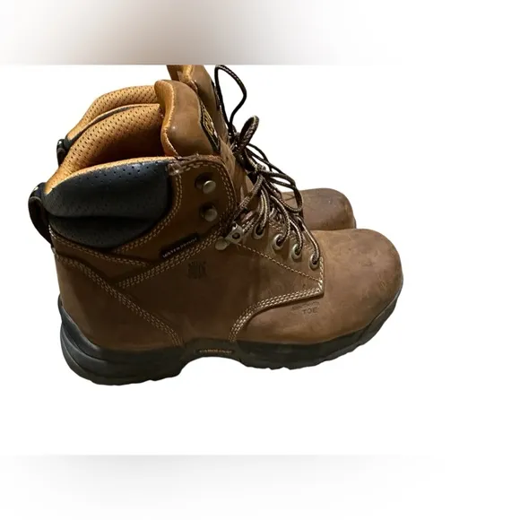 Carolina Boots Bruno CA5520 Brown Steel Toe Waterproof Sz 9.5 2E Mint! B5