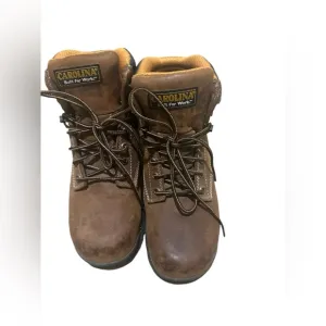 Carolina Boots Bruno CA5520 Brown Steel Toe Waterproof Sz 9.5 2E Mint! B5