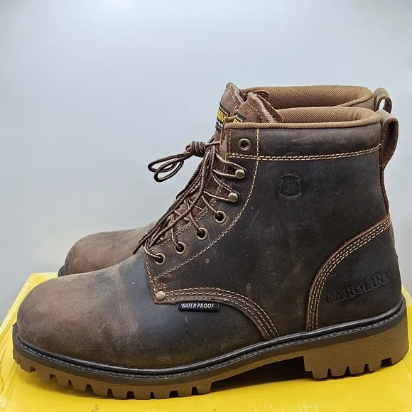 Carolina CA7558 6&quot; steel toe waterproof work boot size 11.5 EE