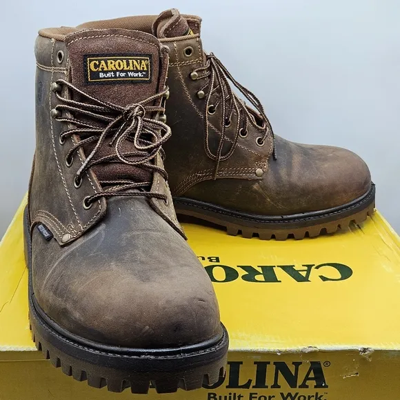 Carolina CA7558 6&quot; steel toe waterproof work boot size 11.5 EE