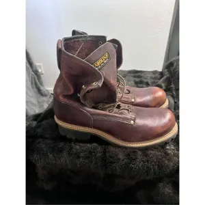 CAROLINA Logger Boots 16 eeee 16eeee Brown Steel Toe