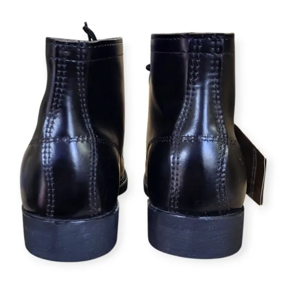 CAROLINA Steel Toe Leather Lace-up Work Boots Black 9