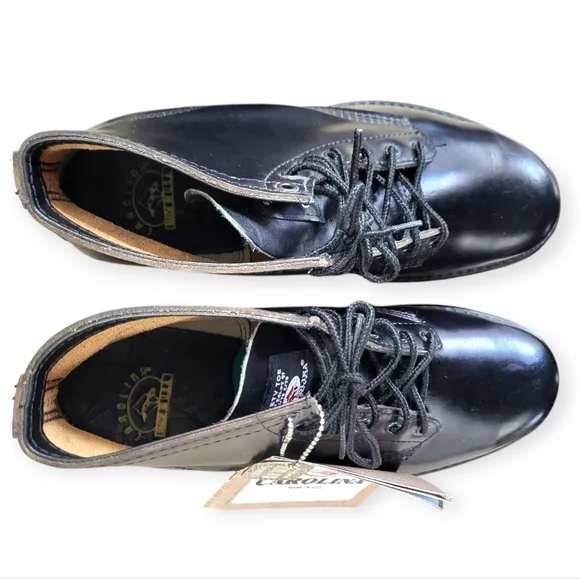 CAROLINA Steel Toe Leather Lace-up Work Boots Black 9
