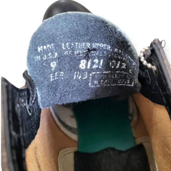 CAROLINA Steel Toe Leather Lace-up Work Boots Black 9
