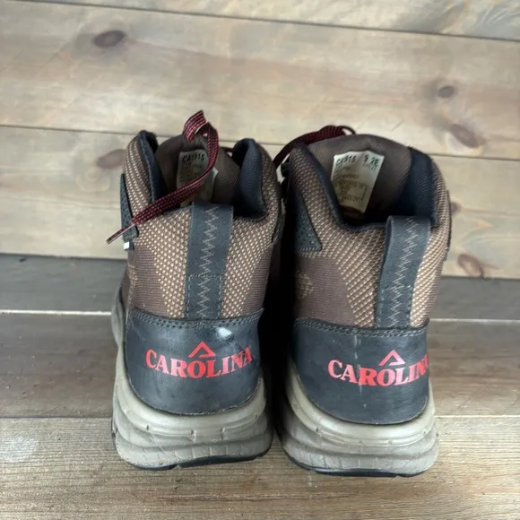 carolina voltrex mens size 9 wide EE shoes brown comp toe waterproof work boots