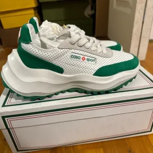 Casa Sport White and Green Sneakers