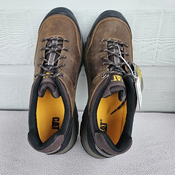 CAT Caterpillar Streamline 2.0 Leather Composite Toe Work Shoes Men SZ 13 Clay