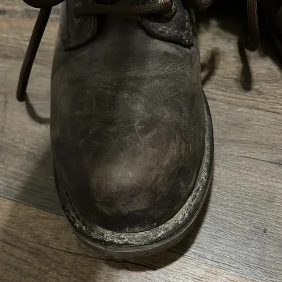 CAT Steel Toe Combat Boots Flannel Trim