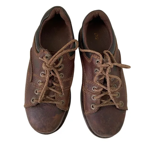 CAT Steel Toe Work Shoes Second Shift Slip &amp; Oil Resistant Restaurant Casual