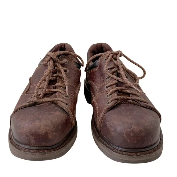 CAT Steel Toe Work Shoes Second Shift Slip &amp; Oil Resistant Restaurant Casual