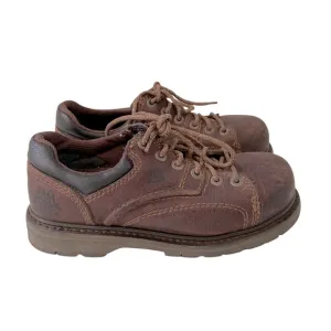 CAT Steel Toe Work Shoes Second Shift Slip &amp; Oil Resistant Restaurant Casual