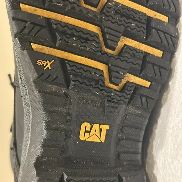 Caterpillar CAT leather steel toe duofuse laceUp work construction boots 12 wide